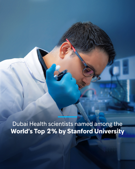 Dubai Health Scientists placed on the World’s Top 2% of Scientists list by Stanford University